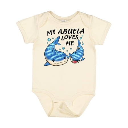 

Inktastic My Abuela Loves Me- Whale Shark Gift Baby Boy or Baby Girl Bodysuit