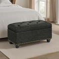 thumbnail image 2 of Convenience Concepts Designs4Comfort 7th Avenue Storage Ottoman Bench, 2 of 8