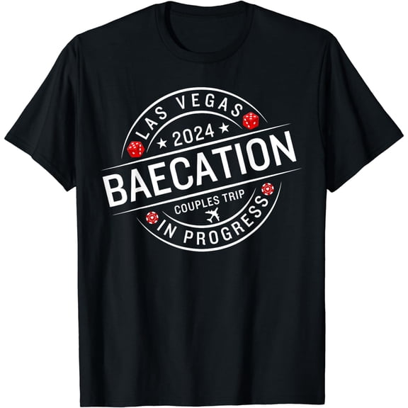 Vegas Baecation 2024 Couples Trip Honeymoon Vacation Summer T-Shirt