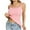 Pink, variant on Wensltd Womens Summer Lace Patchwork Crew Neck Cami Tank Top Sleeveless Breathable Casual Undershirt Basic Layer