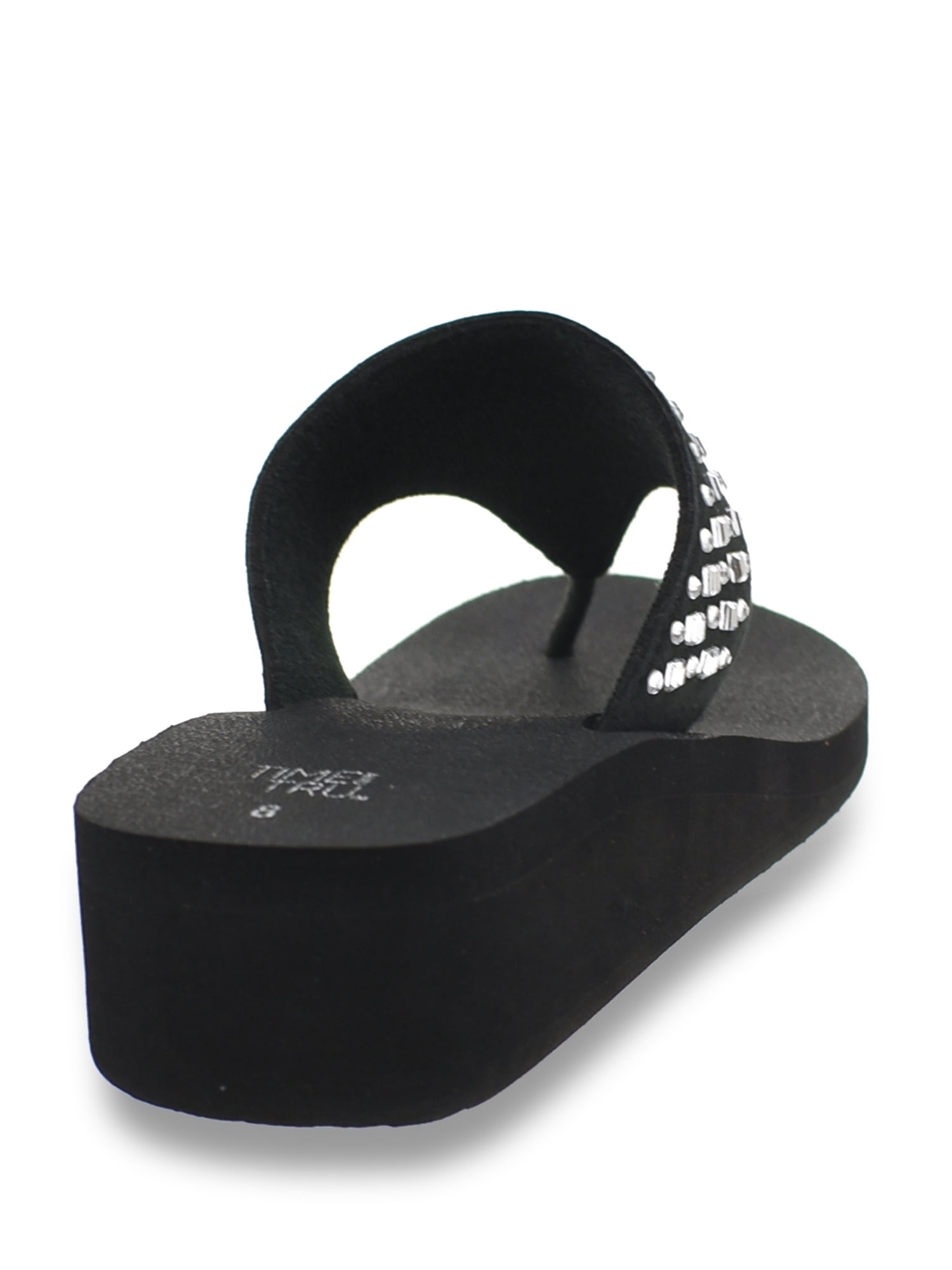 Time and Tru Women's Lifestyle Flip Flop Wedge