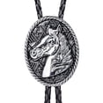 thumbnail image 3 of Western Bolo Tie Yuyangstore para camisas de baile de lujo Cabeza de caballo occidental, 3 of 8