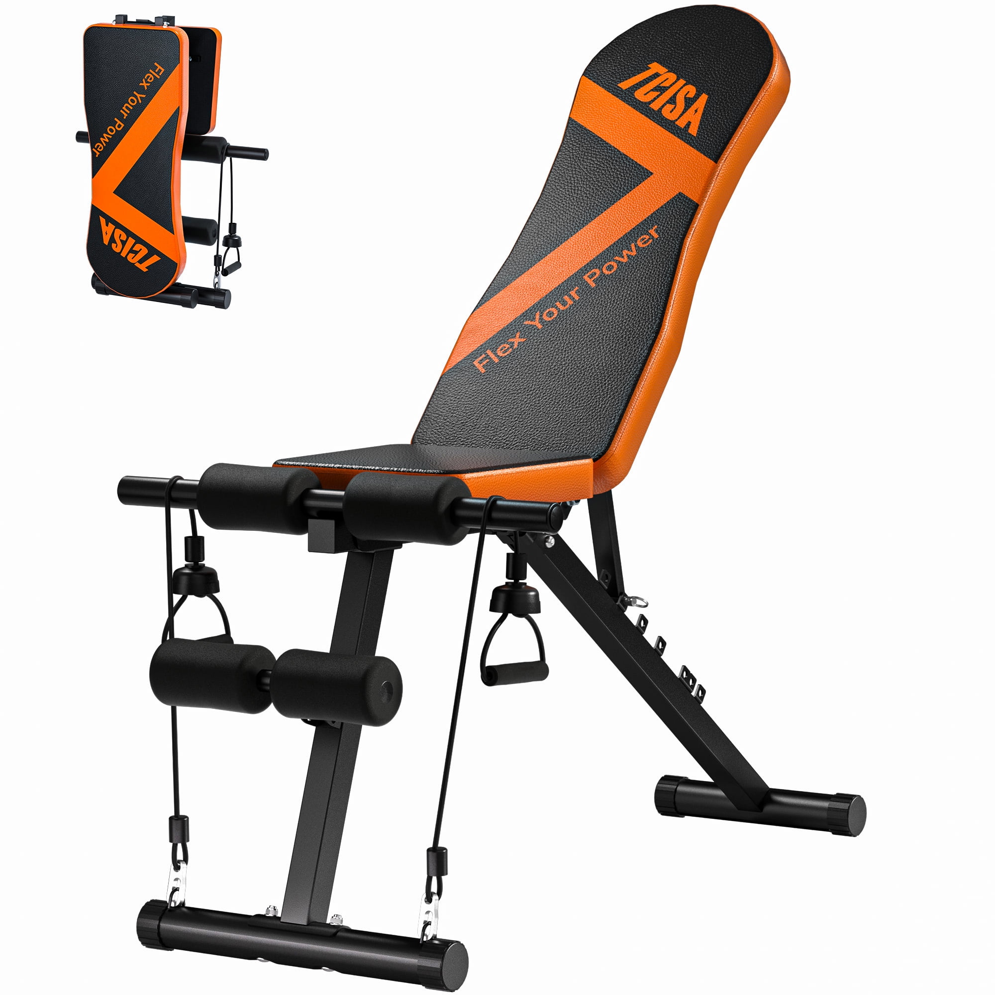 Gymenist Home Gym Weight Bench Multifunctional Adjustable Foldable No Assembly Required Walmart