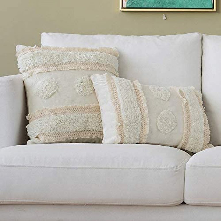 Boho Tufted Decorative Throw Pillow Covers For Couch Sofa - Modern