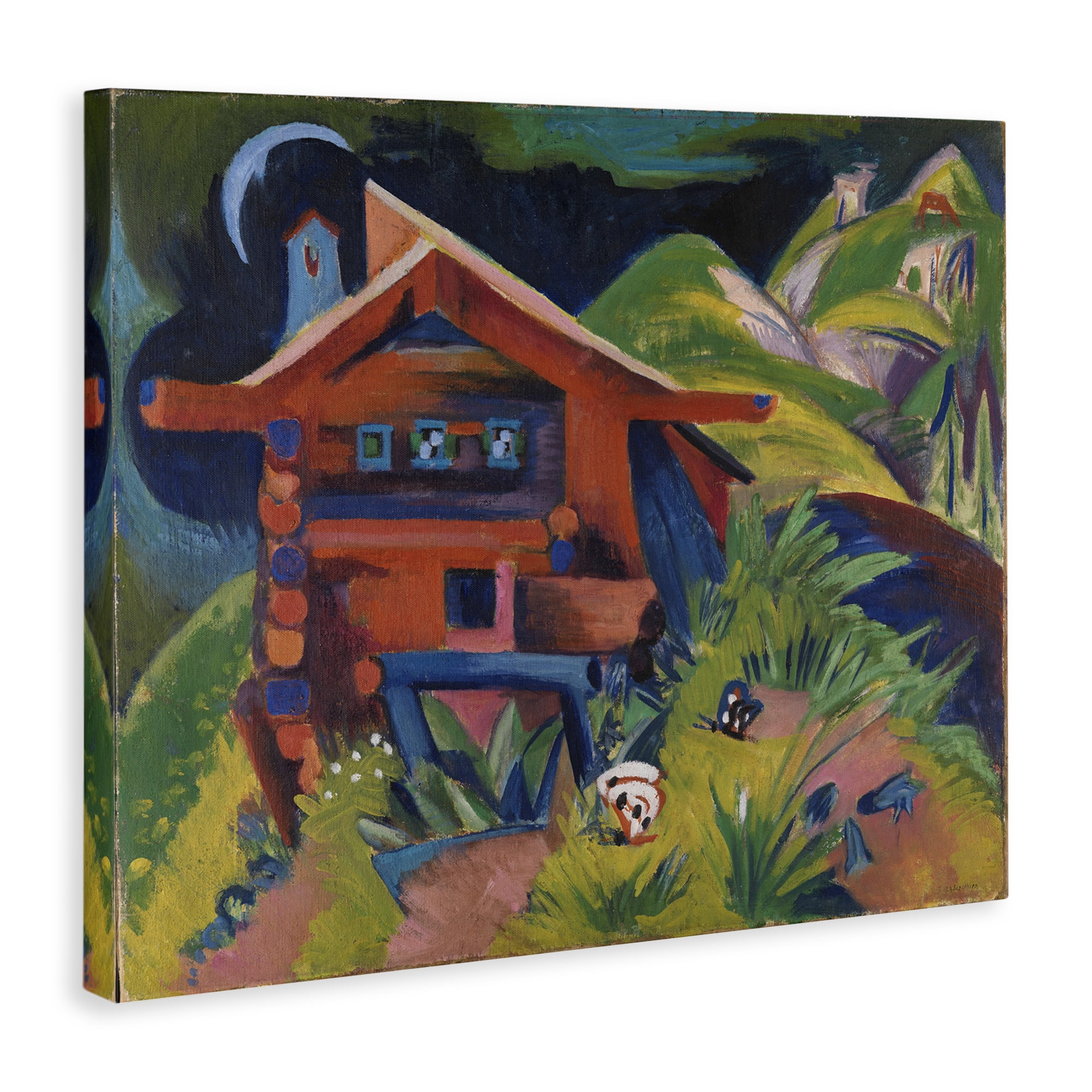 Stupell Industries Kirchner Landscape Cabin Landscape & Nature Painting Wrapped Canvas Art Print Wall Art, 30 x 24
