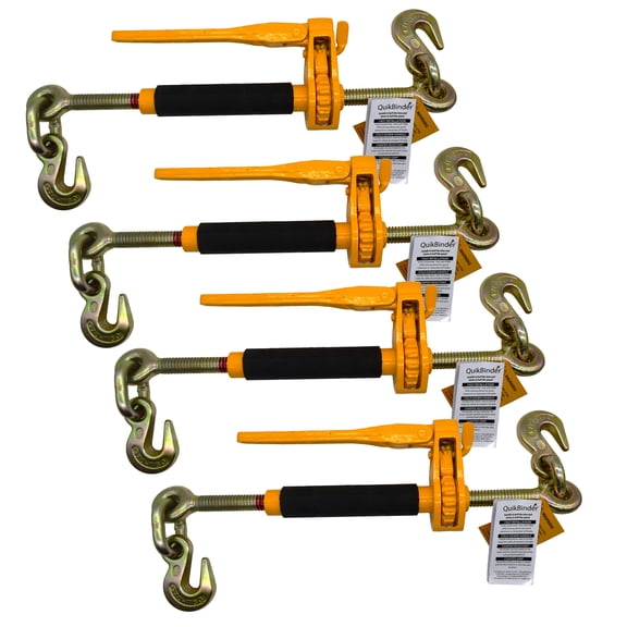 3/8" - 1/2" QuikBinder, 4 Pack, 12000 lbs WLL, Load Binder, Peerless Chain, #H5125-0858