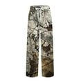 thumbnail image 5 of Xyxonk Mens Pajama Pants Flannel Camo Printed Sleep Pant Lightweight Knitted Bottoms with Pockets Drawstring Casual Sleepwear Brown XL, 5 of 7