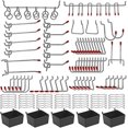 thumbnail image 1 of 114pcs Hole Board Hook Hole Board Metal Hook Tool Hook, 1 of 3