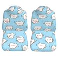 thumbnail image 3 of LAKIMCT Cute Teeth Car Seat Covers Vehicle Front Seat Covers Universal Fit Seat Protector, 3 of 9