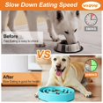 thumbnail image 3 of WHIPPY Slow Feeder Dog Bowl for Large Dogs Bloat Stop Preventing Choking Dog Bowls, 3 of 7