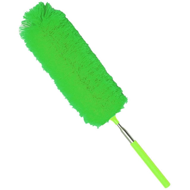 Dusters for Cleaning, Telescopic Extendable Microfiber Duster Dusting Brush for Ceiling Fan, Cobwebs, Furniture, Cars Green One Size