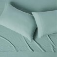 thumbnail image 2 of Brushed Microfiber Sheet Set, Extra Soft with Natural Texture, 4-Piece, Queen, Blue, 2 of 10