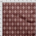 thumbnail image 4 of oneOone Rayon Brown Fabric Check Craft Projects Decor Fabric Printed By The Yard 56 Inch Wide, 4 of 4