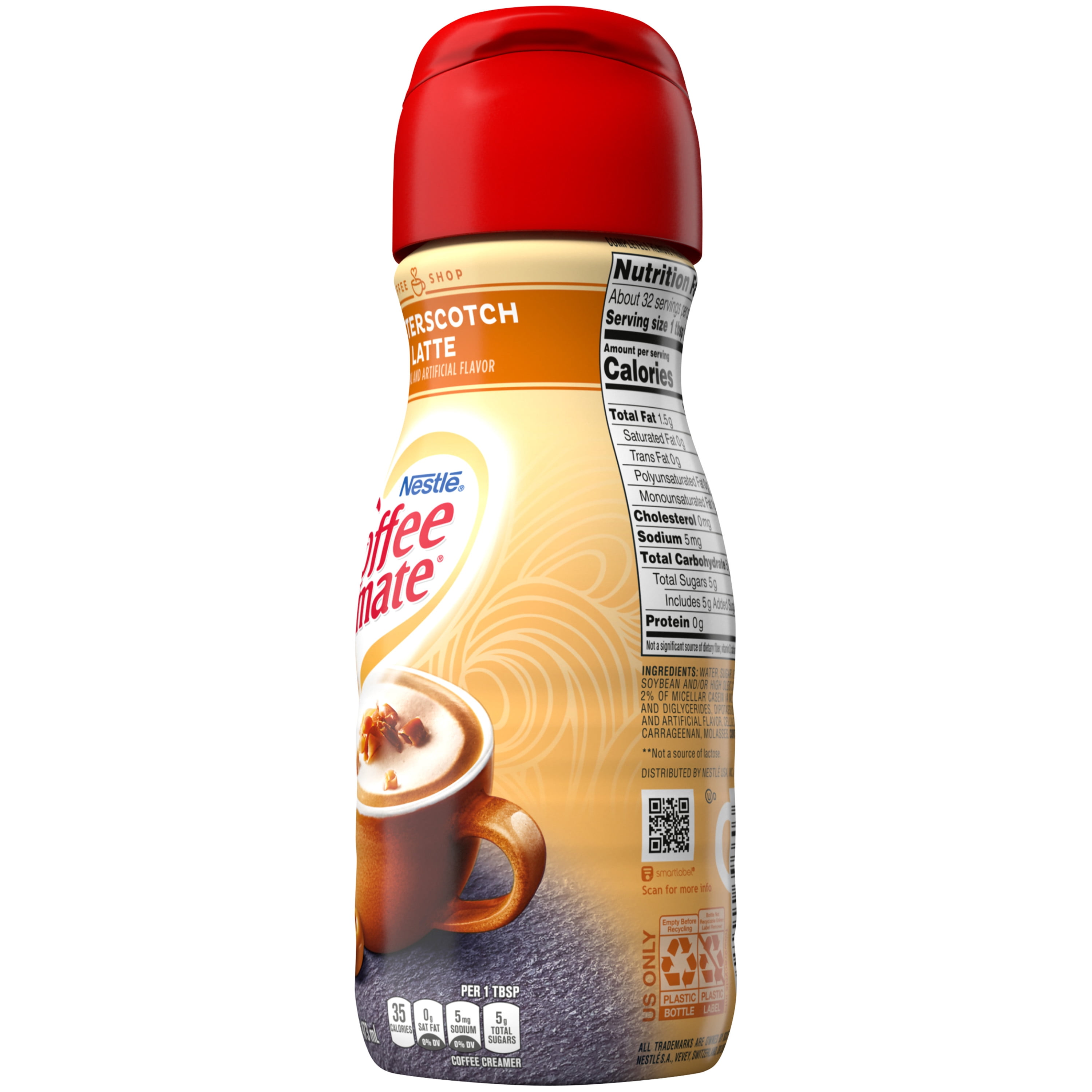Nestle Coffee mate Butterscotch Latte Liquid Coffee Creamer 16 fl oz.