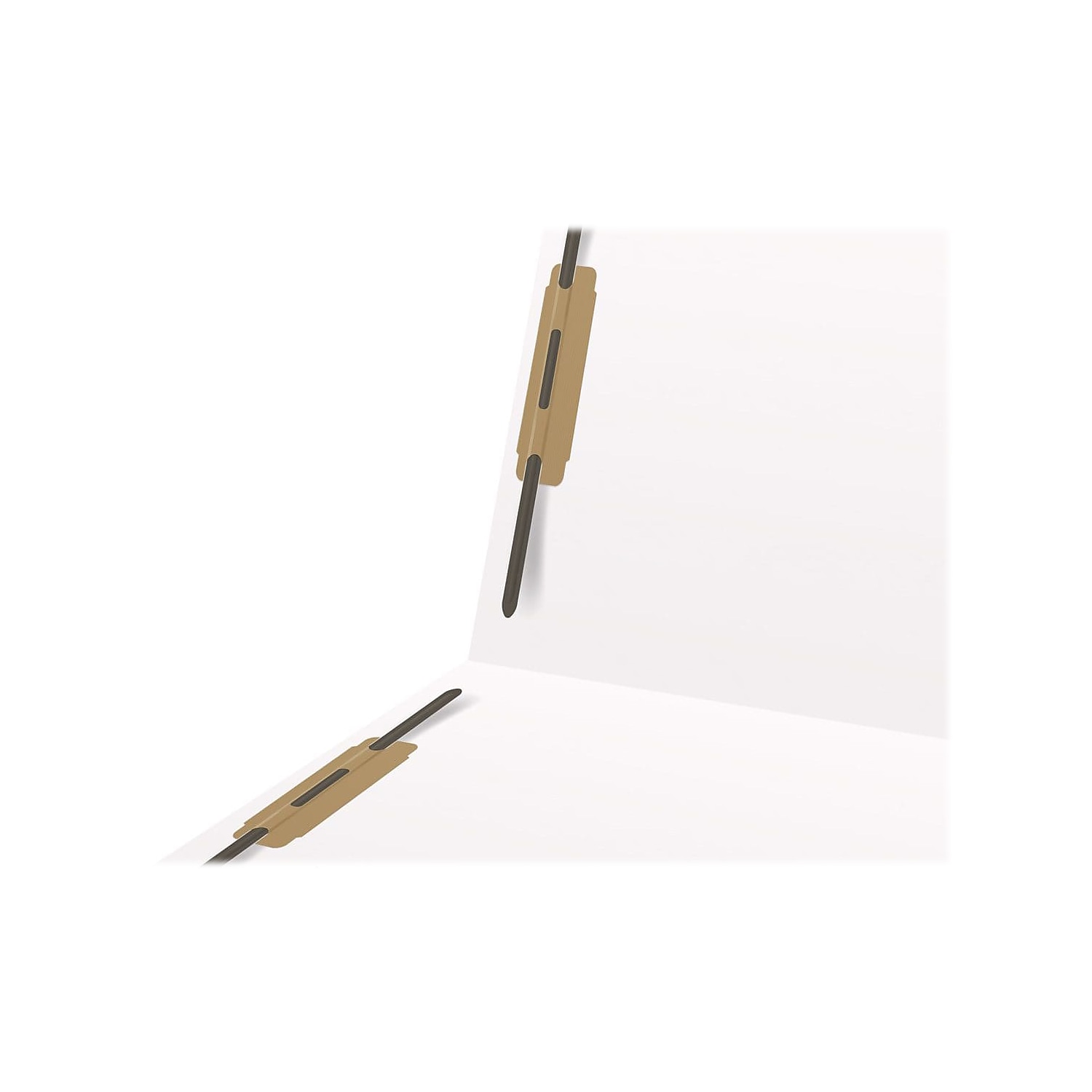 Medical Arts Press Heavy-Duty End Tab File Folder Straight Cut Letter-Size White 40/Box