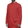 thumbnail image 4 of Atasi Rayon Slub Full Sleeve Kurtas Solid Chinese Collar men Kurta, 4 of 7