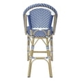 thumbnail image 4 of Furniture of America Reo Aluminum Patio Counter Dining Chair in Blue (Set of 2), 4 of 8