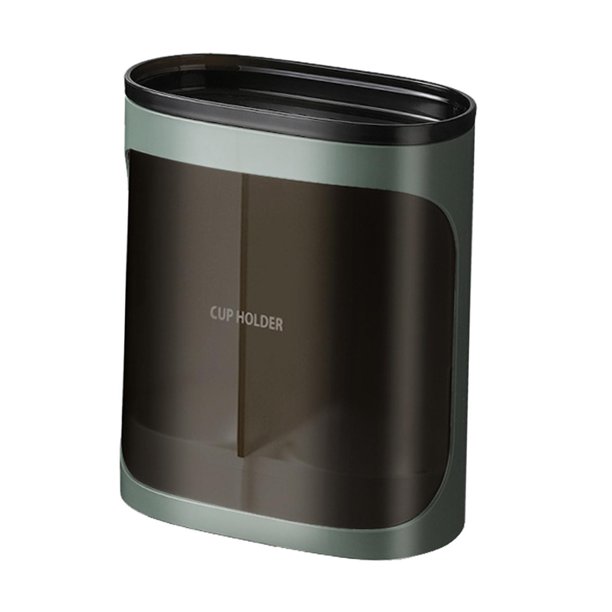 dispensador de portavasos Dispensador de vasos desechable, dispensador de vasos en , organizador de vasos de papel o plástico, incluyendo en , Doble Verde Doble Magideal dispensador de portavasos
