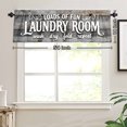 thumbnail image 3 of Loads Of Fun Laundry Room Wash Dry Fold Repeat Rod Pocket Polyester kitchen Curtain Valances for Windows For Indoor Living Room Bedroom Kitchen Decoration 54x18 inch, 3 of 5