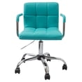 thumbnail image 4 of Silla de oficina Euroluce Contemporary Design Silla de escritorio con ruedas y reposabrazos giratoria altura ajustable Azul, 4 of 4