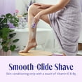 thumbnail image 6 of Skintimate Exotic Violet Blooms 4-Blade Women's Disposable Razor, 4 Ct, 6 of 8