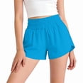 thumbnail image 2 of KICILVS Girls Activewear Shorts Wide High Waist Lightweight Breathable Summer Running Shorts for Daily Wear 4-15 Years, 2 of 8