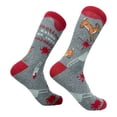 thumbnail image 1 of Men's Hunting Makes Me Less Murdery Socks Funny Deer Hunter Footwear, 1 of 4