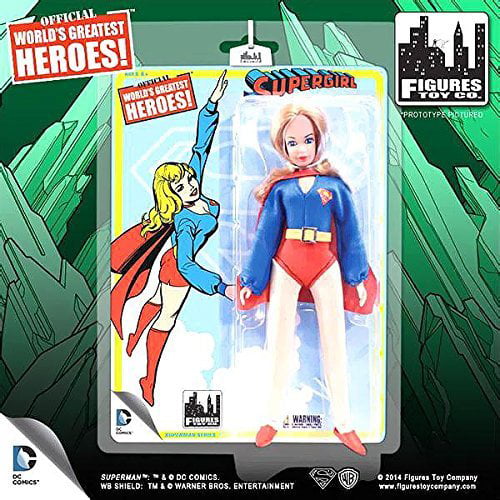 Official DC Comics Supergirl 8 inch Action Figure in Retro Box 