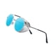 thumbnail image 4 of Gafas de sol redondas estilo steampunk retro con protección UV4 para mujer lente azul, 4 of 7