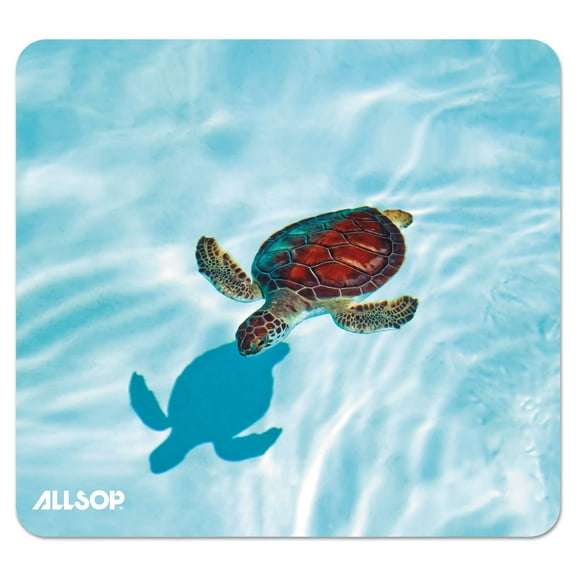 Allsop Nature's Smart Mouse Pad 60% Recycled Content, Turtle (31425)