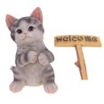 thumbnail image 2 of Bonita de Resina de Gato Maine Coon con Carteles de Bienvenida, Decoración Del Jardín para hogar, 9 Pulgadas CUTICAT Modelo del gato, 2 of 8