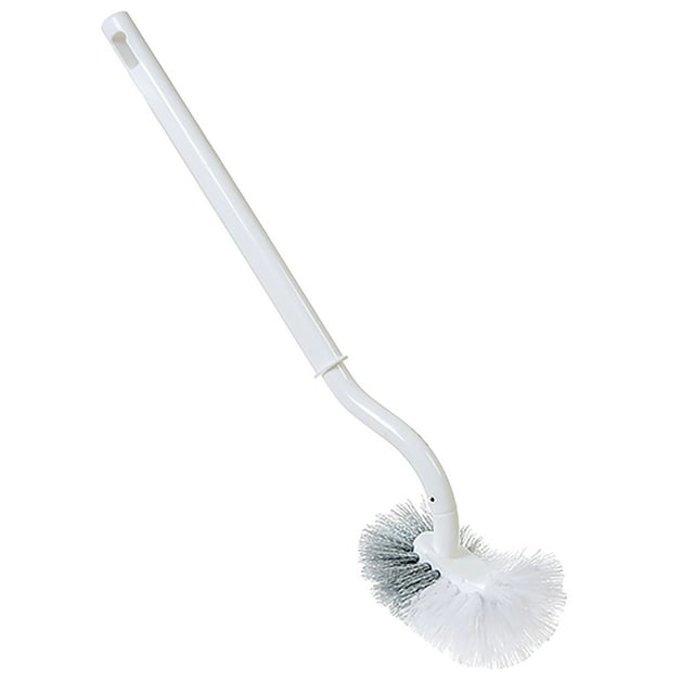 Binwennn Support de Brosse de Toilette Design Courbé Petite Taille Facile à Cacher Rangement Résistant à l'Espace Facile à Assembler Plateau à Serviettes pour Bouteille Trompette Porte-Éponge Brosse à Vaisselle Sac de Polissage