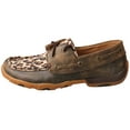 thumbnail image 4 of Twisted X Women's Boat Shoe Leather Driving Moccasins, Distressed/Leopard, 7.5 Medium, 4 of 6