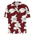 thumbnail image 5 of Xixinqiwan Men's Hawaiian Button Down Shirts Short Sleeve Tropical Printed Shirt Vacation Beach Wear, 5 of 5
