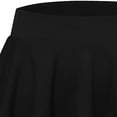 thumbnail image 6 of JINMGG Womens Plus Size Clearance $5 Women's Basic Versatile Stretchy A-line Flared Casual Mini Skater Skirt Black M, 6 of 8