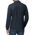 thumbnail image 4 of Thrilos Mens Polo Shirts Long Sleeve Golf Polo Sweatshirts Casual Button Up Shirts Golf Tops, 4 of 7