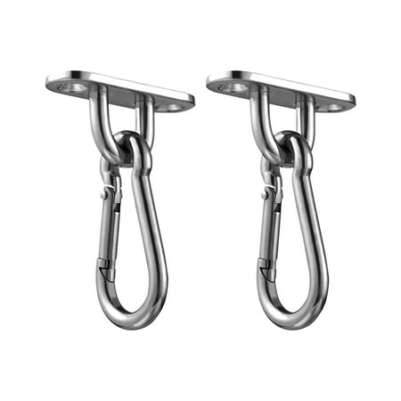 

TOYMYTOY 2 PCS M5 Ceiling Wall Mount Brackets Hammock Sandbag Yoga Hooks Turnbuckle Trapeze Fixed Hanger with 2 PCS Swing Hooks