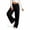 Black, variant on Women's Wide Leg Sweatpants High Waisted Baggy Lounge Pants with Pockets Soft Oversized Joggers, M