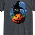 thumbnail image 3 of Instant Message - Halloween Black Cat Short Sleeve Graphic T-Shirt, 3 of 6
