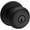 Black, variant on Baldwin Reserve ENROUTRR112 Entry Round Knob and Traditional Round Rose Venetian Bronze Finish
