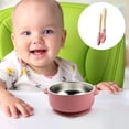 thumbnail image 5 of Yzans Insulated Baby Bowl,Infant Feeding Set,Food Grade Silicone,Stainless Steel Liner, 5 of 6
