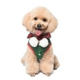 thumbnail image 4 of Gostoto Winter Pet Dog Christmas Clothes Mid-Velvet Plaid Flannel Collar Dog Sweatshirt Dog Vest, 4 of 6