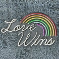 thumbnail image 3 of Handmadetneonsign Love Wins Neon Sign, Rainbow LGBT Wall Art Decor, Pride LGBT Home Wall Decor, 3 of 4