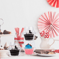 thumbnail image 4 of 100 Pack Individual Cupcake Containers, Plastic Cupcake Boxes Cupcake Holders, Stackable Deep Dome Cupcake Carrier, 4 of 5