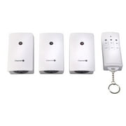 Woods 13569 White 3-Outlet Indoor Plug-In Wireless Remote Control 3 Pack
