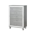 thumbnail image 2 of Furniture of America Amana Contemporary 5-Drawer Chest, Silver, 2 of 4