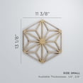 thumbnail image 3 of Ekena Millwork 11 3/8"W x 13 1/8"H x 1/4"T Small Hampton Decorative Fretwork Wood Wall Panels, Cherry, 3 of 18