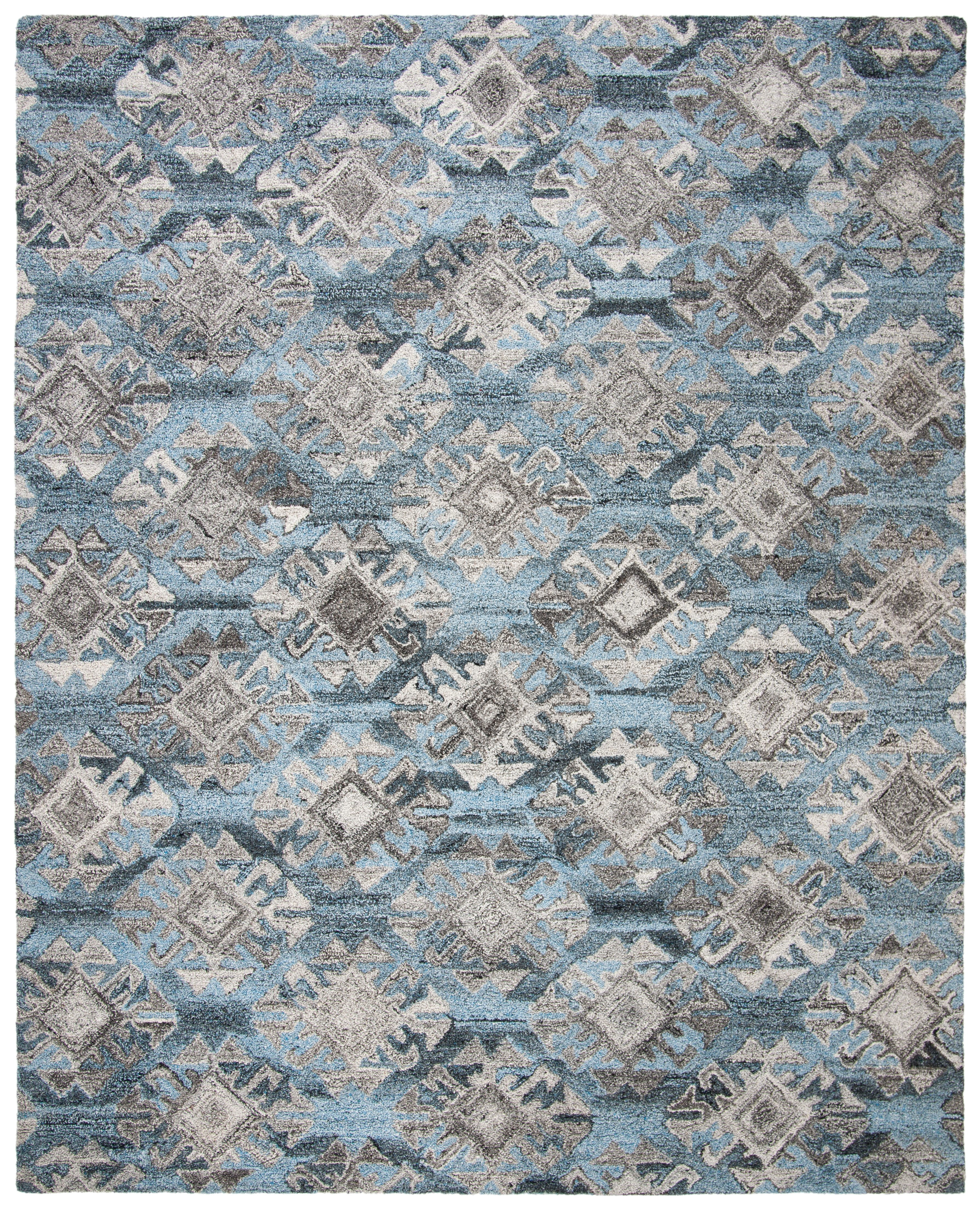 SAFAVIEH Abstract Asa Geometric Area Rug, Gray/Black, 8' x 10'