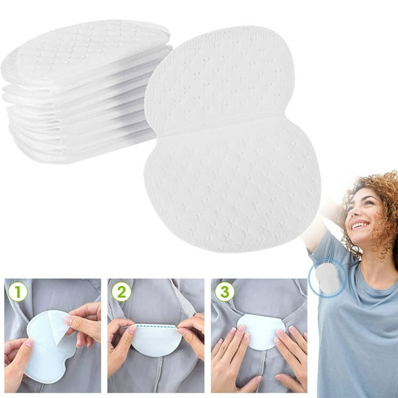 Lonzony 100pcs Underarm Sweat Pads Armpit Sweat Pads for Women and Men Disposable Underarm Pads Comfortable