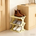 thumbnail image 5 of Fmbmuo Freestanding Shoe Rack Multi-Tier Plastic Organizer, Expandable for Entryway, Closet, Easy Assembly Art Deco Shoe Rack (Yellow), 5 of 5